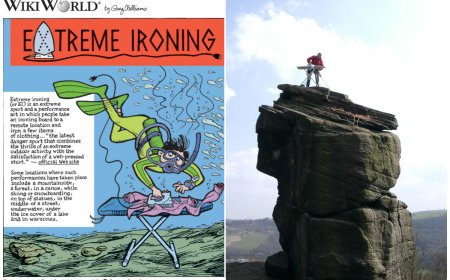 (EURI) Top 30 cuộc thi độc đáo chỉ có tại châu Âu - P3 - Extreme ironing (Anh): Giải thi đấu ủi đồ "trèo đèo vượt suối" gay cấn nhất thế giới